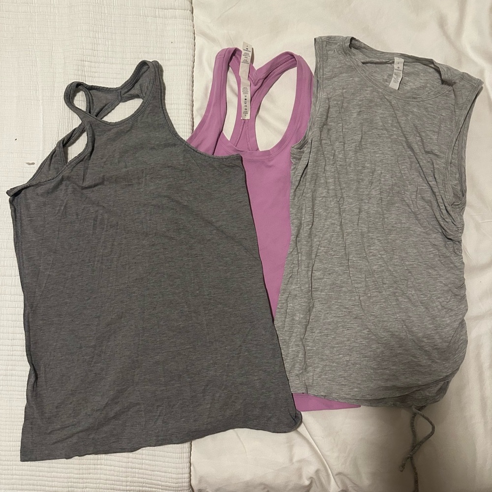 Collection of lululemon exercise tanks